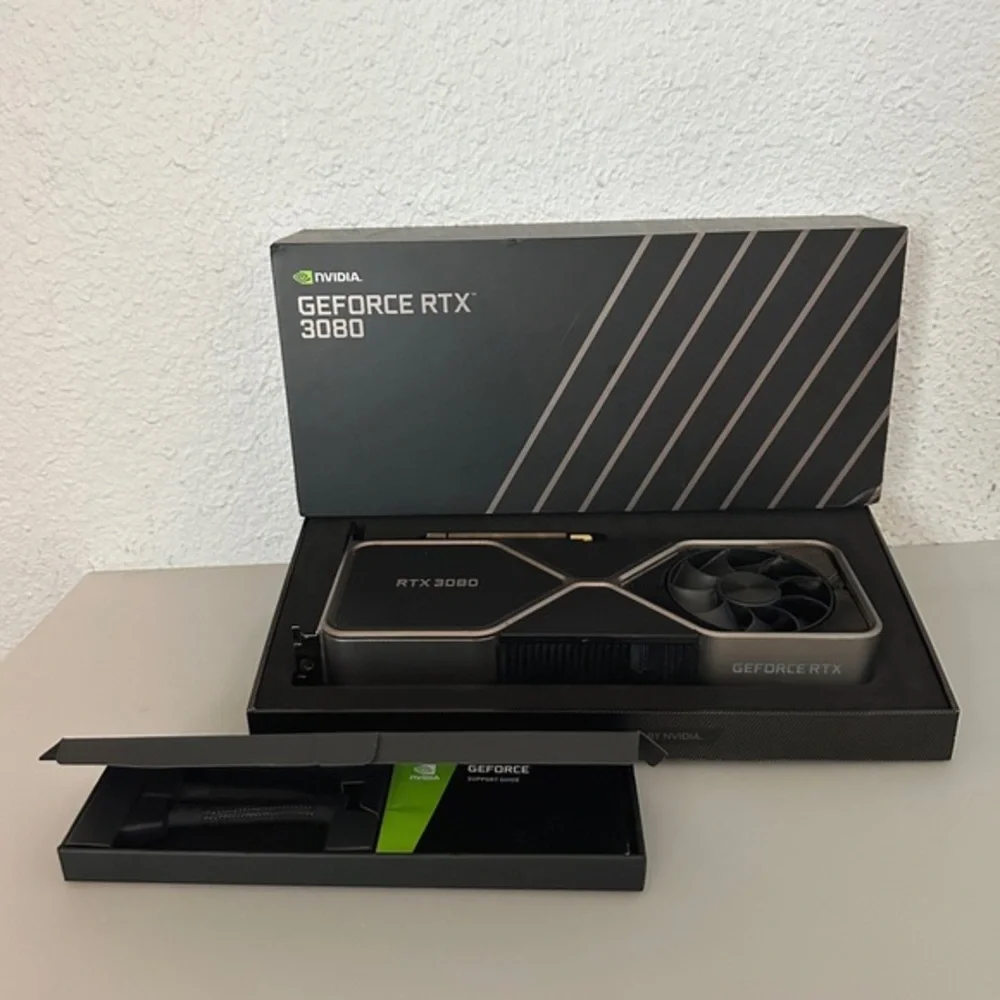NVIDIA GeForce RTX 3080 Founders Edition 10GB Graphics Card+AGS850‎ Power Supply